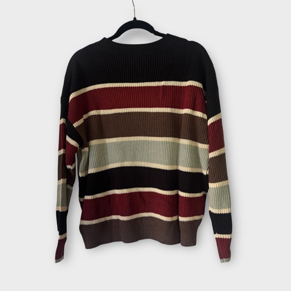 NEW Cupshe Striped Multicolor Women's Sweater Size Medium - Picture 2 of 8